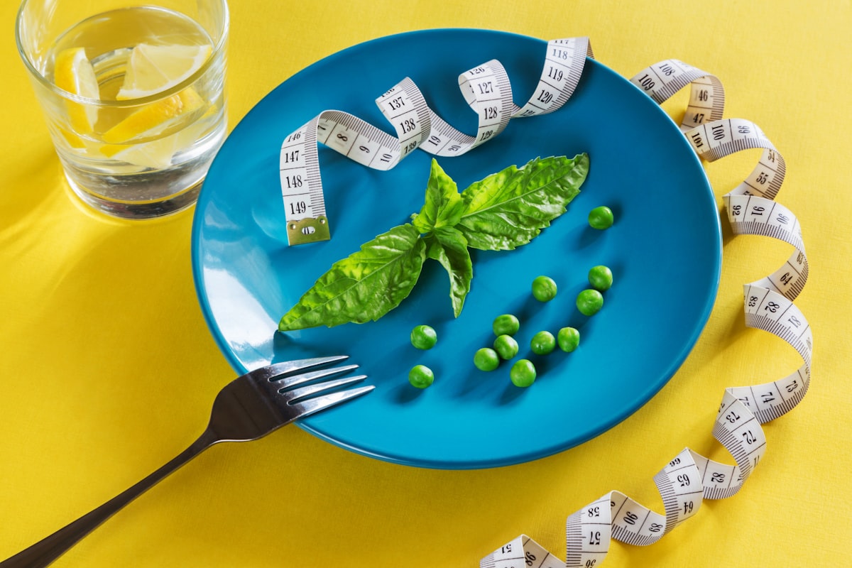 Assiette équilibrée avec portions